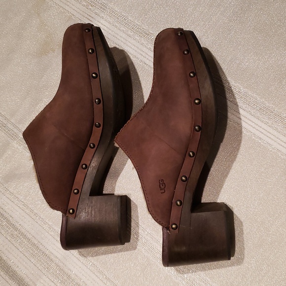 UGG Genuine Shearling Platform Clogs KASSI Women's 10 - Picture 7 of 17